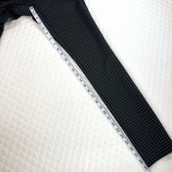 Max Studio Pull On Ankle Pants. Size Small. Black and Gray Plaid. Back Pockets. - Picture 3 of 9